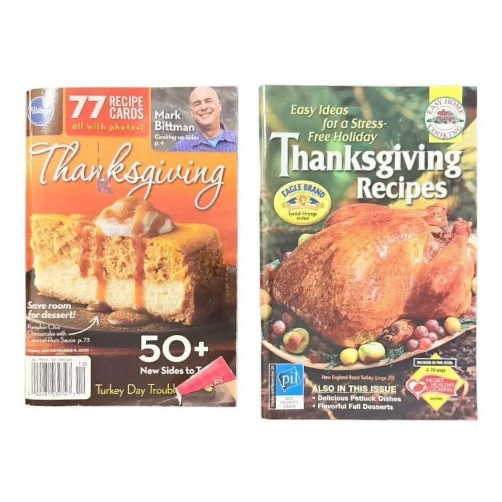 Pillsbury Betty Crocker Thanksgiving & Slow Cooker Vintage Cookbooks 4